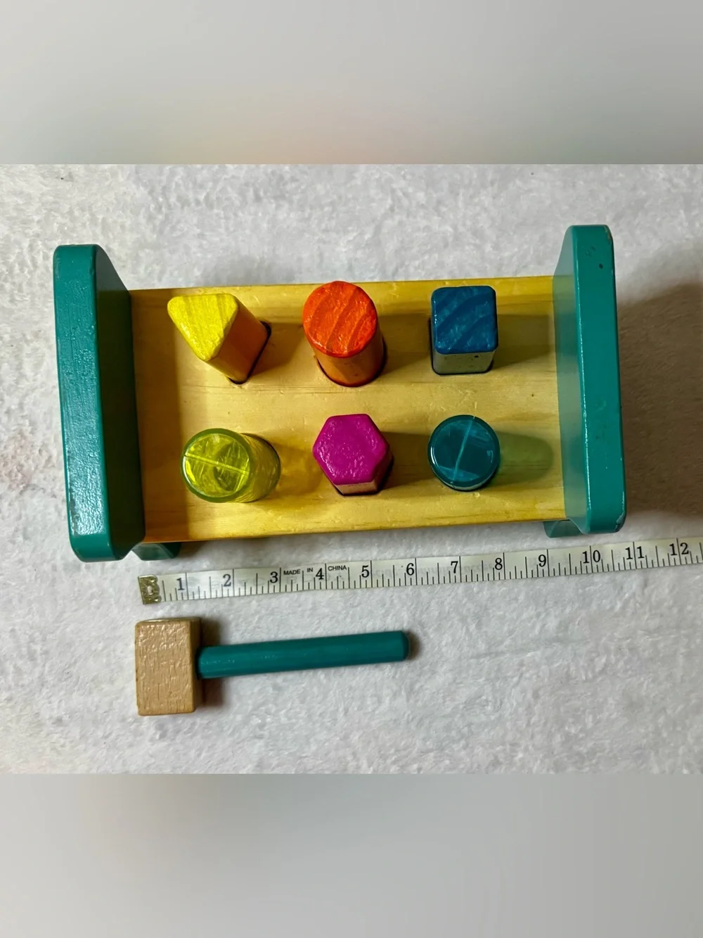 B. toys Wooden Knock Bench - Hammer Game